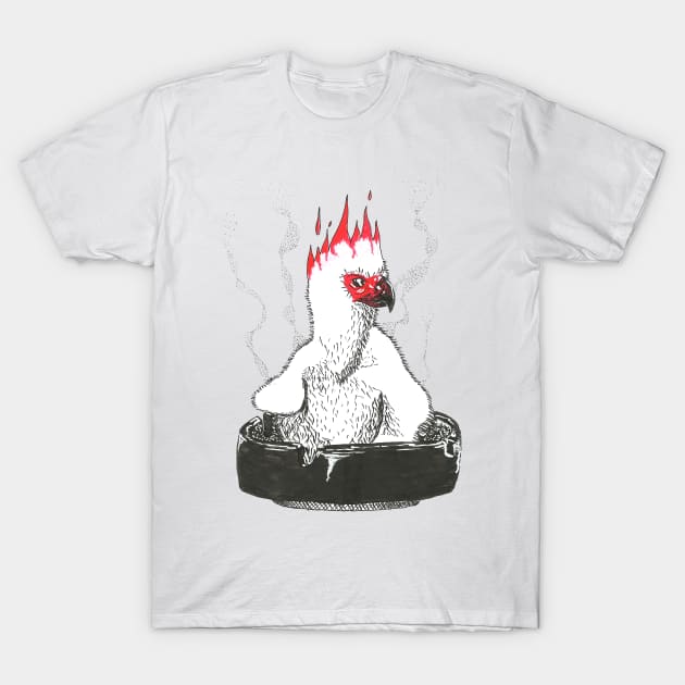 Phoenix Reborn in an Ashtray T-Shirt by Créa'RiBo